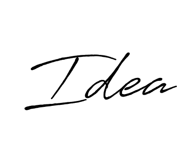 How to make Idea name signature. Use Antro_Vectra_Bolder style for creating short signs online. This is the latest handwritten sign. Idea signature style 7 images and pictures png