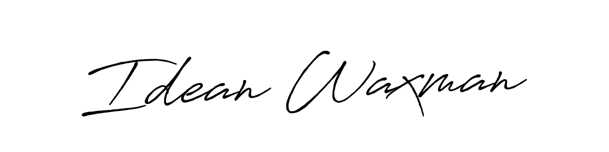 Design your own signature with our free online signature maker. With this signature software, you can create a handwritten (Antro_Vectra_Bolder) signature for name Idean Waxman. Idean Waxman signature style 7 images and pictures png