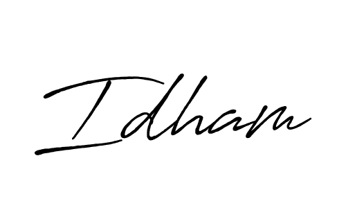 The best way (Antro_Vectra_Bolder) to make a short signature is to pick only two or three words in your name. The name Idham include a total of six letters. For converting this name. Idham signature style 7 images and pictures png