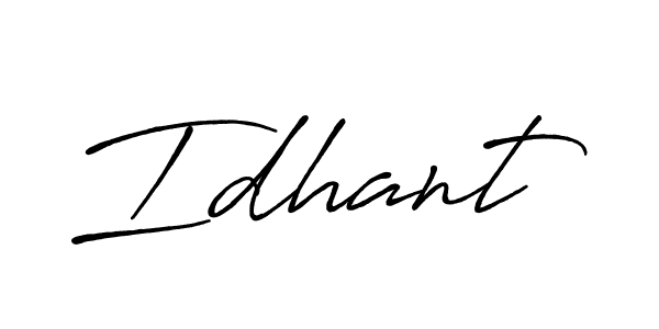 Here are the top 10 professional signature styles for the name Idhant. These are the best autograph styles you can use for your name. Idhant signature style 7 images and pictures png