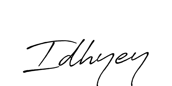 Similarly Antro_Vectra_Bolder is the best handwritten signature design. Signature creator online .You can use it as an online autograph creator for name Idhyey. Idhyey signature style 7 images and pictures png