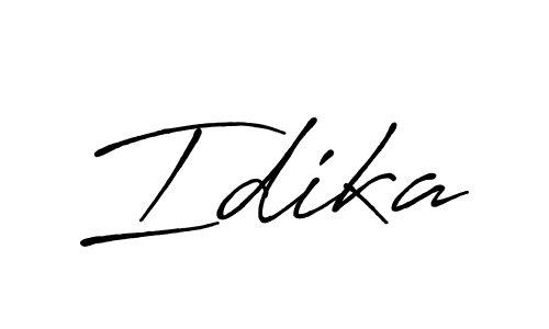 if you are searching for the best signature style for your name Idika. so please give up your signature search. here we have designed multiple signature styles  using Antro_Vectra_Bolder. Idika signature style 7 images and pictures png