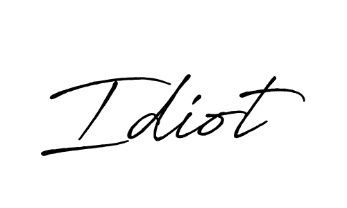 Idiot stylish signature style. Best Handwritten Sign (Antro_Vectra_Bolder) for my name. Handwritten Signature Collection Ideas for my name Idiot. Idiot signature style 7 images and pictures png