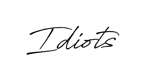 You should practise on your own different ways (Antro_Vectra_Bolder) to write your name (Idiots) in signature. don't let someone else do it for you. Idiots signature style 7 images and pictures png