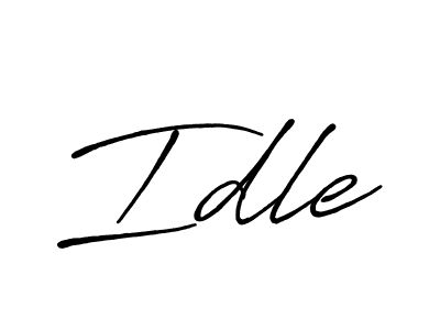 Idle stylish signature style. Best Handwritten Sign (Antro_Vectra_Bolder) for my name. Handwritten Signature Collection Ideas for my name Idle. Idle signature style 7 images and pictures png
