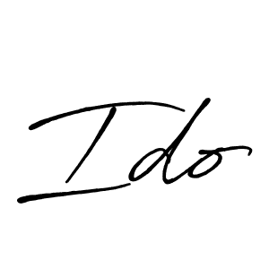 Make a beautiful signature design for name Ido. With this signature (Antro_Vectra_Bolder) style, you can create a handwritten signature for free. Ido signature style 7 images and pictures png