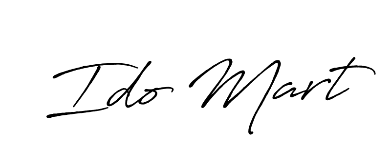 Antro_Vectra_Bolder is a professional signature style that is perfect for those who want to add a touch of class to their signature. It is also a great choice for those who want to make their signature more unique. Get Ido Mart name to fancy signature for free. Ido Mart signature style 7 images and pictures png