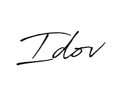 How to make Idov signature? Antro_Vectra_Bolder is a professional autograph style. Create handwritten signature for Idov name. Idov signature style 7 images and pictures png
