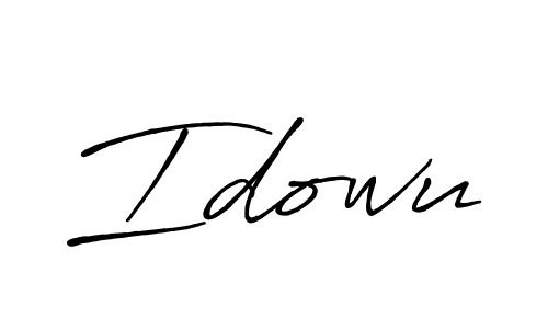 How to make Idowu name signature. Use Antro_Vectra_Bolder style for creating short signs online. This is the latest handwritten sign. Idowu signature style 7 images and pictures png