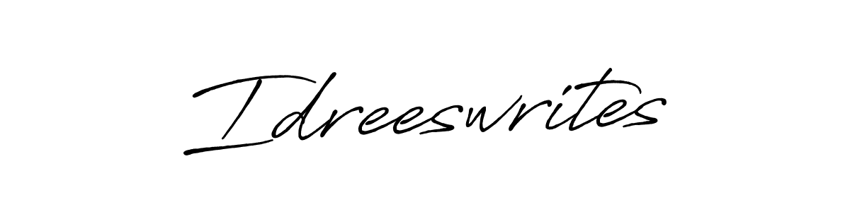 Make a short Idreeswrites signature style. Manage your documents anywhere anytime using Antro_Vectra_Bolder. Create and add eSignatures, submit forms, share and send files easily. Idreeswrites signature style 7 images and pictures png