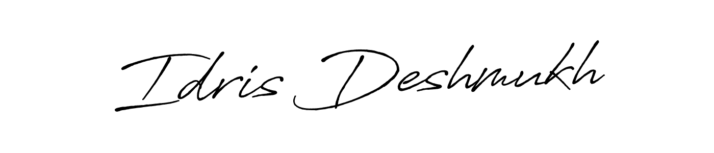 Once you've used our free online signature maker to create your best signature Antro_Vectra_Bolder style, it's time to enjoy all of the benefits that Idris Deshmukh name signing documents. Idris Deshmukh signature style 7 images and pictures png