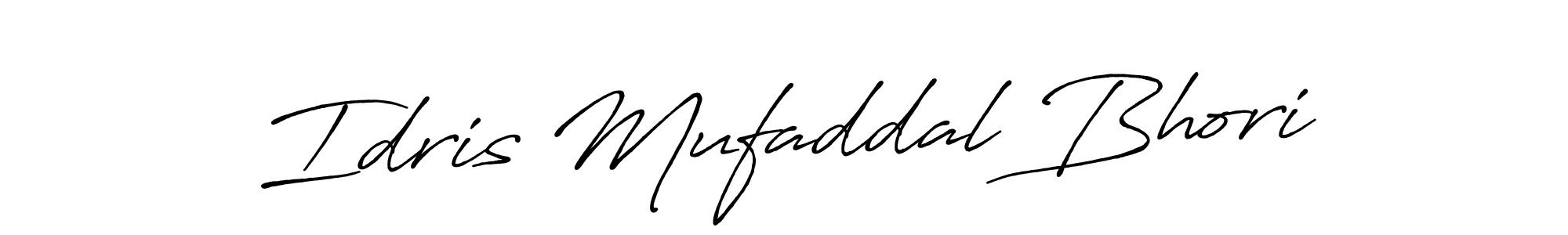 Also we have Idris Mufaddal Bhori name is the best signature style. Create professional handwritten signature collection using Antro_Vectra_Bolder autograph style. Idris Mufaddal Bhori signature style 7 images and pictures png