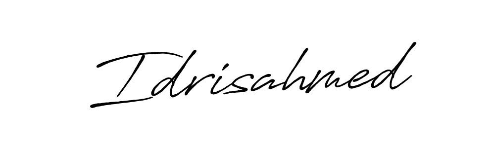 Create a beautiful signature design for name Idrisahmed. With this signature (Antro_Vectra_Bolder) fonts, you can make a handwritten signature for free. Idrisahmed signature style 7 images and pictures png
