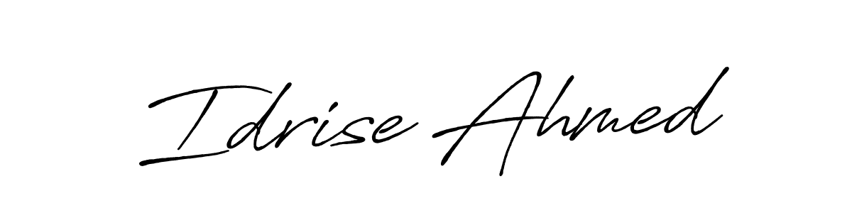 You should practise on your own different ways (Antro_Vectra_Bolder) to write your name (Idrise Ahmed) in signature. don't let someone else do it for you. Idrise Ahmed signature style 7 images and pictures png