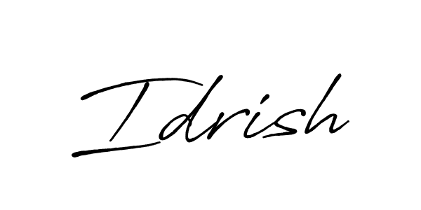 How to make Idrish signature? Antro_Vectra_Bolder is a professional autograph style. Create handwritten signature for Idrish name. Idrish signature style 7 images and pictures png