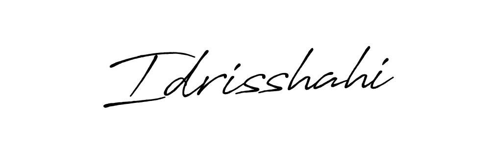 Create a beautiful signature design for name Idrisshahi. With this signature (Antro_Vectra_Bolder) fonts, you can make a handwritten signature for free. Idrisshahi signature style 7 images and pictures png
