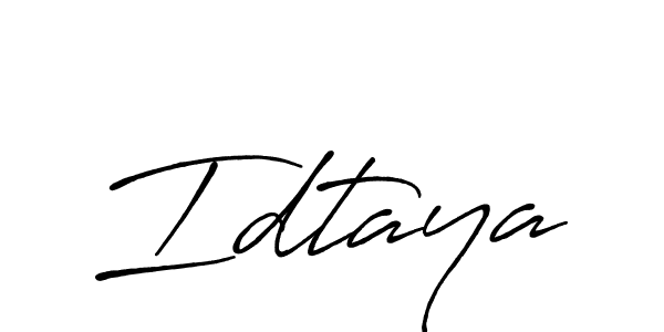 You should practise on your own different ways (Antro_Vectra_Bolder) to write your name (Idtaya) in signature. don't let someone else do it for you. Idtaya signature style 7 images and pictures png