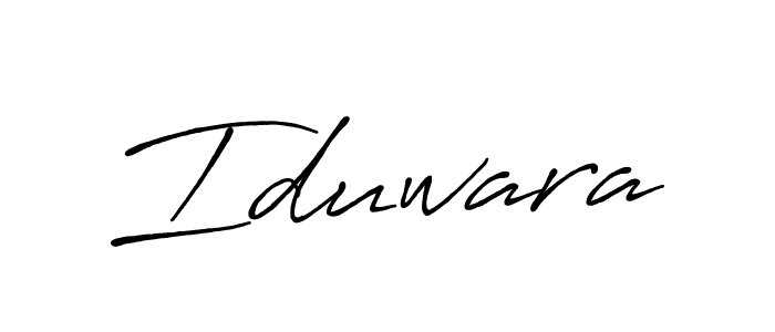 Create a beautiful signature design for name Iduwara. With this signature (Antro_Vectra_Bolder) fonts, you can make a handwritten signature for free. Iduwara signature style 7 images and pictures png