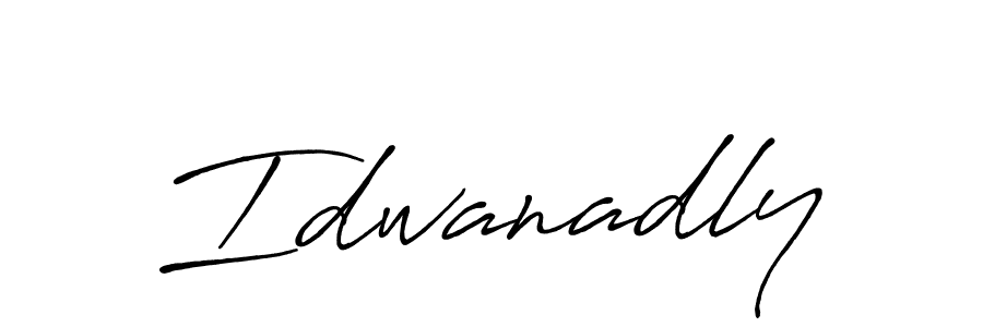 Design your own signature with our free online signature maker. With this signature software, you can create a handwritten (Antro_Vectra_Bolder) signature for name Idwanadly. Idwanadly signature style 7 images and pictures png