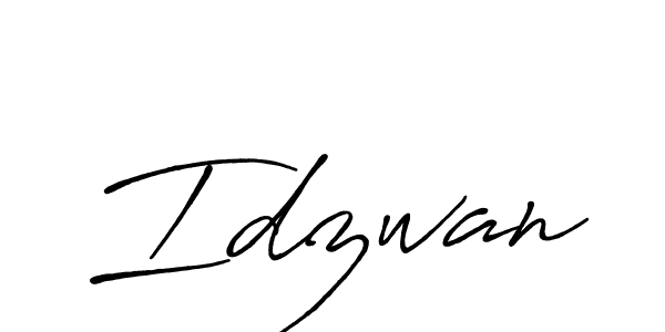 if you are searching for the best signature style for your name Idzwan. so please give up your signature search. here we have designed multiple signature styles  using Antro_Vectra_Bolder. Idzwan signature style 7 images and pictures png