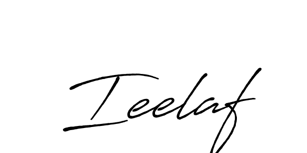 Create a beautiful signature design for name Ieelaf. With this signature (Antro_Vectra_Bolder) fonts, you can make a handwritten signature for free. Ieelaf signature style 7 images and pictures png