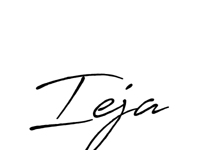 How to make Ieja signature? Antro_Vectra_Bolder is a professional autograph style. Create handwritten signature for Ieja name. Ieja signature style 7 images and pictures png