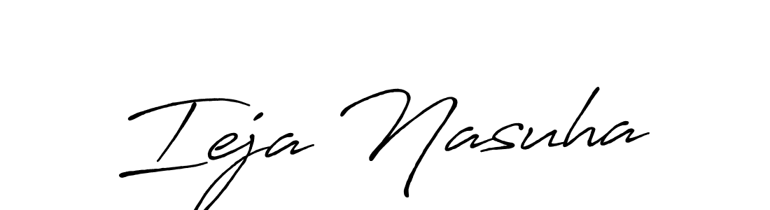 Design your own signature with our free online signature maker. With this signature software, you can create a handwritten (Antro_Vectra_Bolder) signature for name Ieja Nasuha. Ieja Nasuha signature style 7 images and pictures png