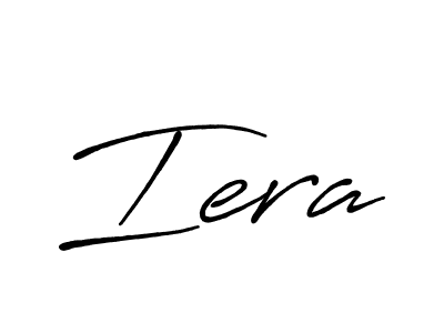 Iera stylish signature style. Best Handwritten Sign (Antro_Vectra_Bolder) for my name. Handwritten Signature Collection Ideas for my name Iera. Iera signature style 7 images and pictures png