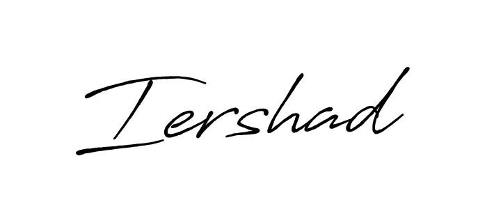 Make a beautiful signature design for name Iershad. With this signature (Antro_Vectra_Bolder) style, you can create a handwritten signature for free. Iershad signature style 7 images and pictures png