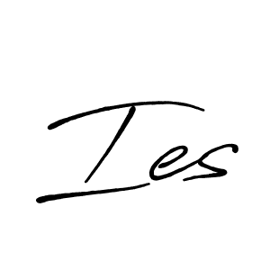 Make a beautiful signature design for name Ies. With this signature (Antro_Vectra_Bolder) style, you can create a handwritten signature for free. Ies signature style 7 images and pictures png