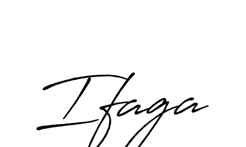 Use a signature maker to create a handwritten signature online. With this signature software, you can design (Antro_Vectra_Bolder) your own signature for name Ifaga. Ifaga signature style 7 images and pictures png