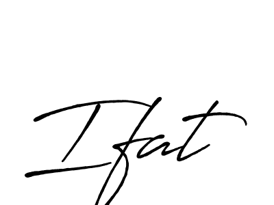 How to make Ifat name signature. Use Antro_Vectra_Bolder style for creating short signs online. This is the latest handwritten sign. Ifat signature style 7 images and pictures png