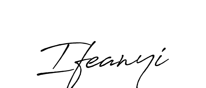 Design your own signature with our free online signature maker. With this signature software, you can create a handwritten (Antro_Vectra_Bolder) signature for name Ifeanyi. Ifeanyi signature style 7 images and pictures png