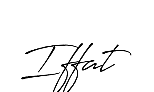 Design your own signature with our free online signature maker. With this signature software, you can create a handwritten (Antro_Vectra_Bolder) signature for name Iffat. Iffat signature style 7 images and pictures png