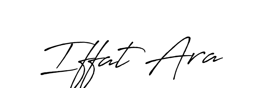 The best way (Antro_Vectra_Bolder) to make a short signature is to pick only two or three words in your name. The name Iffat Ara include a total of six letters. For converting this name. Iffat Ara signature style 7 images and pictures png