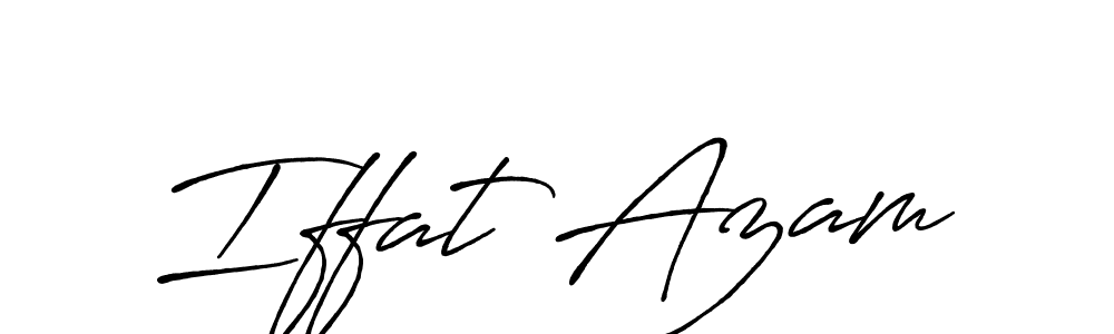 Design your own signature with our free online signature maker. With this signature software, you can create a handwritten (Antro_Vectra_Bolder) signature for name Iffat Azam. Iffat Azam signature style 7 images and pictures png