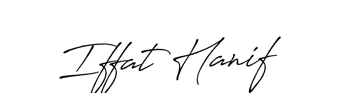 Make a beautiful signature design for name Iffat Hanif. Use this online signature maker to create a handwritten signature for free. Iffat Hanif signature style 7 images and pictures png