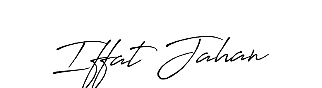 Iffat Jahan stylish signature style. Best Handwritten Sign (Antro_Vectra_Bolder) for my name. Handwritten Signature Collection Ideas for my name Iffat Jahan. Iffat Jahan signature style 7 images and pictures png