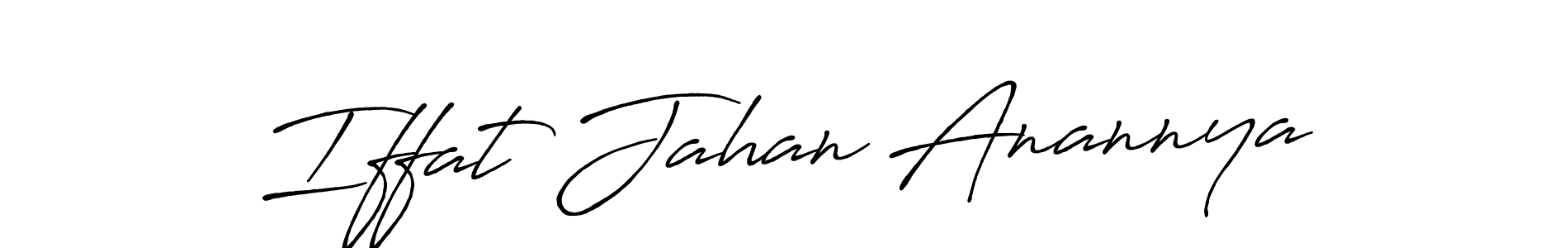 if you are searching for the best signature style for your name Iffat Jahan Anannya. so please give up your signature search. here we have designed multiple signature styles  using Antro_Vectra_Bolder. Iffat Jahan Anannya signature style 7 images and pictures png