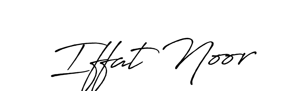 Also we have Iffat Noor name is the best signature style. Create professional handwritten signature collection using Antro_Vectra_Bolder autograph style. Iffat Noor signature style 7 images and pictures png