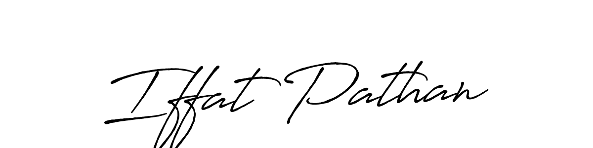 This is the best signature style for the Iffat Pathan name. Also you like these signature font (Antro_Vectra_Bolder). Mix name signature. Iffat Pathan signature style 7 images and pictures png