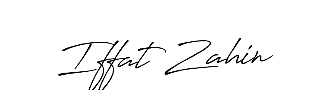 Antro_Vectra_Bolder is a professional signature style that is perfect for those who want to add a touch of class to their signature. It is also a great choice for those who want to make their signature more unique. Get Iffat Zahin name to fancy signature for free. Iffat Zahin signature style 7 images and pictures png