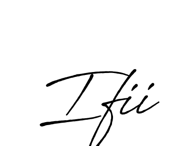 Ifii stylish signature style. Best Handwritten Sign (Antro_Vectra_Bolder) for my name. Handwritten Signature Collection Ideas for my name Ifii. Ifii signature style 7 images and pictures png