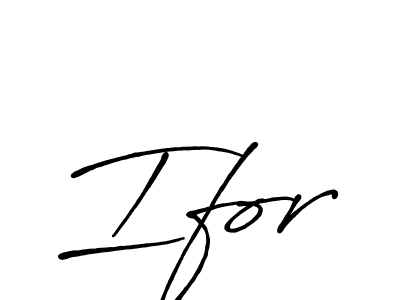 How to make Ifor signature? Antro_Vectra_Bolder is a professional autograph style. Create handwritten signature for Ifor name. Ifor signature style 7 images and pictures png