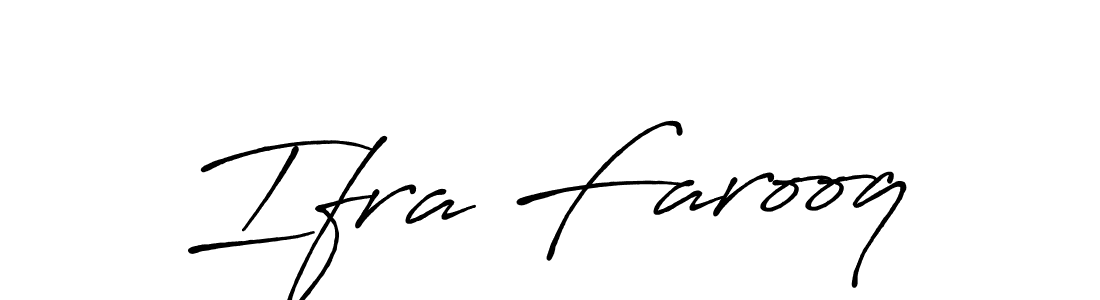 Also You can easily find your signature by using the search form. We will create Ifra Farooq name handwritten signature images for you free of cost using Antro_Vectra_Bolder sign style. Ifra Farooq signature style 7 images and pictures png