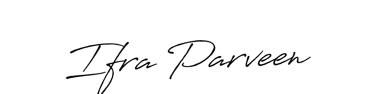 This is the best signature style for the Ifra Parveen name. Also you like these signature font (Antro_Vectra_Bolder). Mix name signature. Ifra Parveen signature style 7 images and pictures png