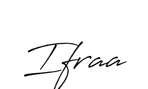 Design your own signature with our free online signature maker. With this signature software, you can create a handwritten (Antro_Vectra_Bolder) signature for name Ifraa. Ifraa signature style 7 images and pictures png
