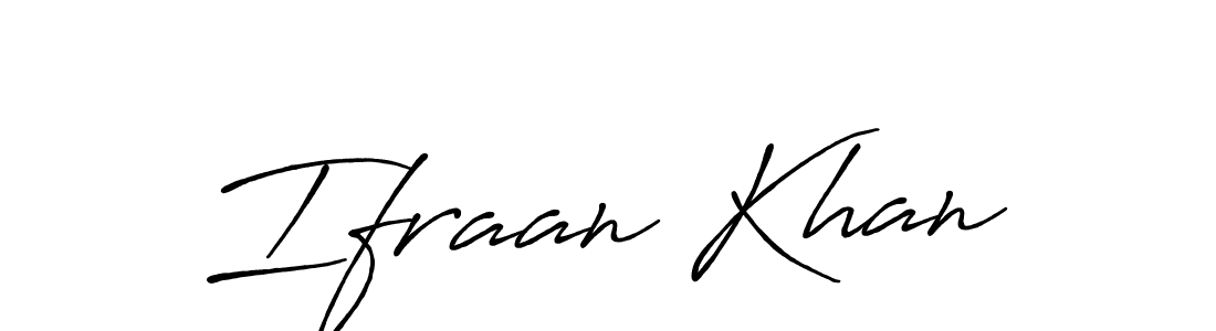 How to make Ifraan Khan signature? Antro_Vectra_Bolder is a professional autograph style. Create handwritten signature for Ifraan Khan name. Ifraan Khan signature style 7 images and pictures png