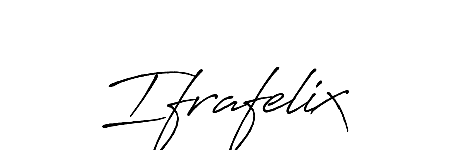 You should practise on your own different ways (Antro_Vectra_Bolder) to write your name (Ifrafelix) in signature. don't let someone else do it for you. Ifrafelix signature style 7 images and pictures png