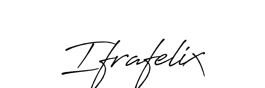 Use a signature maker to create a handwritten signature online. With this signature software, you can design (Antro_Vectra_Bolder) your own signature for name Ifrafelix. Ifrafelix signature style 7 images and pictures png